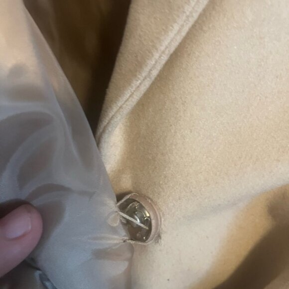 Kenneth Blake wool blend coat belted with pockets and collar M - Picture 3 of 9